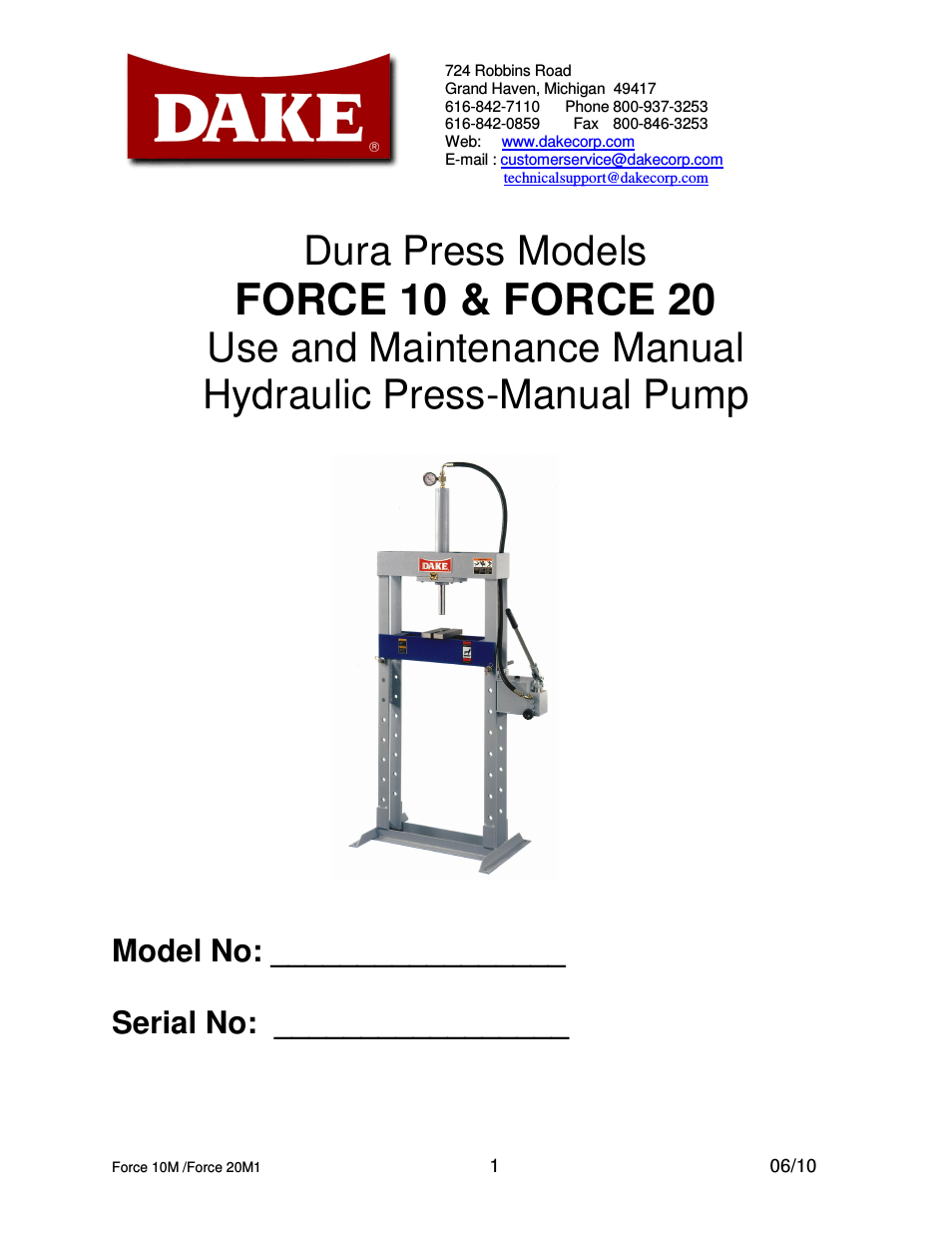Dura Press Force - 10/20