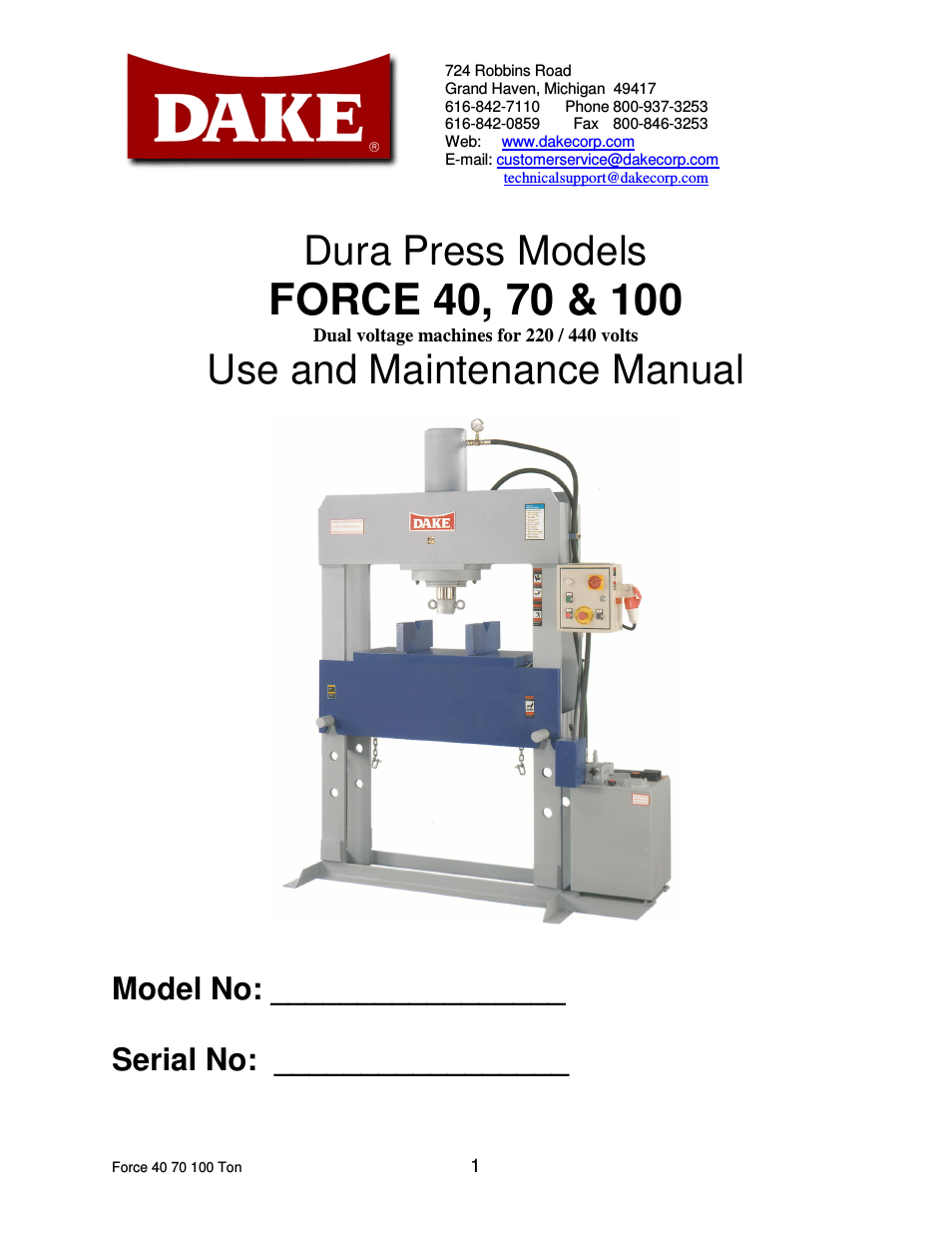 Dura Press Force - 40/70/100