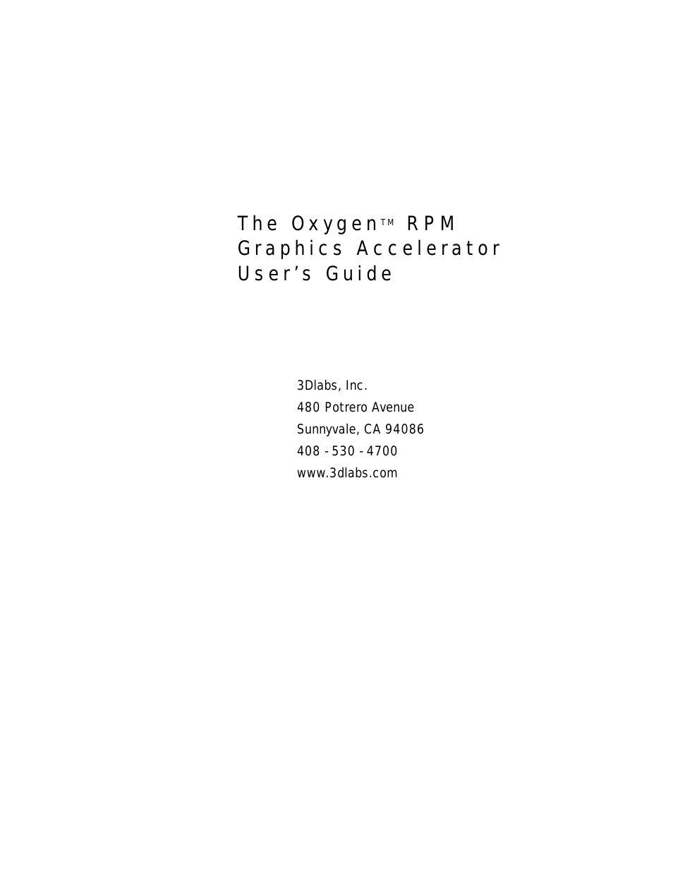 Oxygen RPM