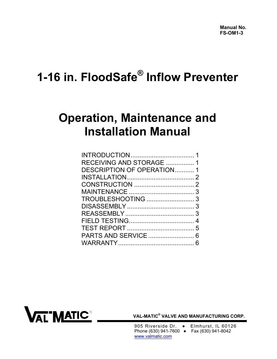 1-16 in. FloodSafe Inflow Preventer