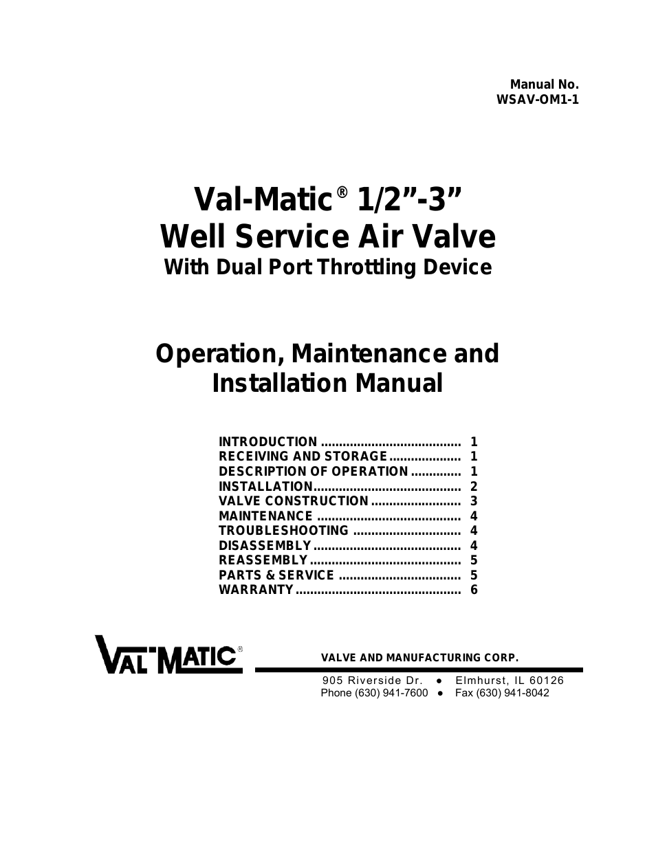 1/2-3 Well Service Air Valve With Dual Port Throttling Device