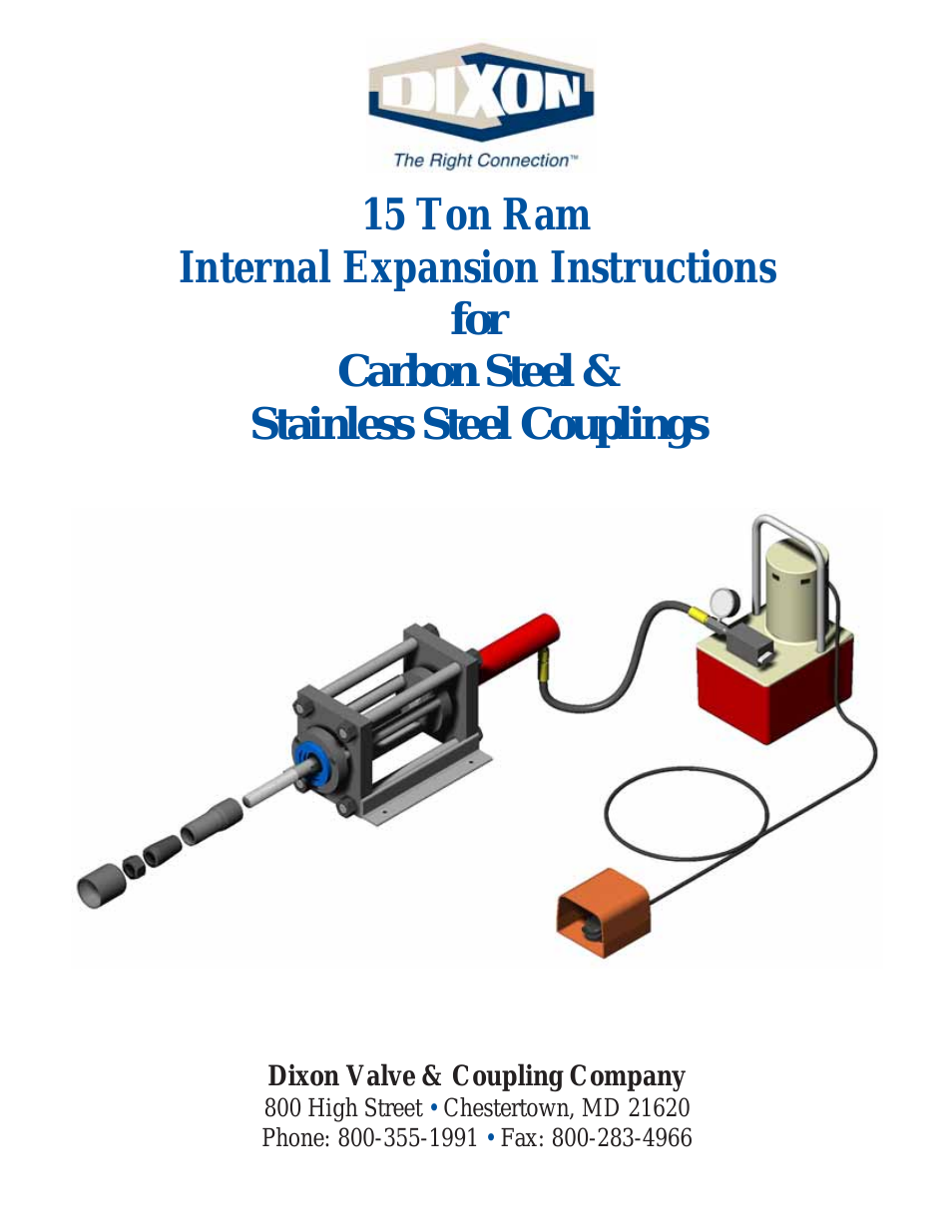 15 TON RAM Internal Expanded Carbon And Stainless Couplings