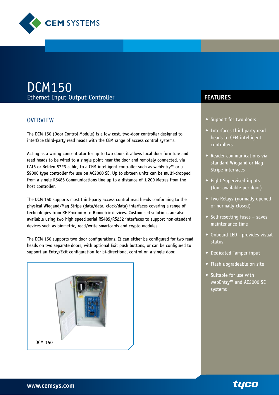 Ethernet Input Output Controller DCM 150