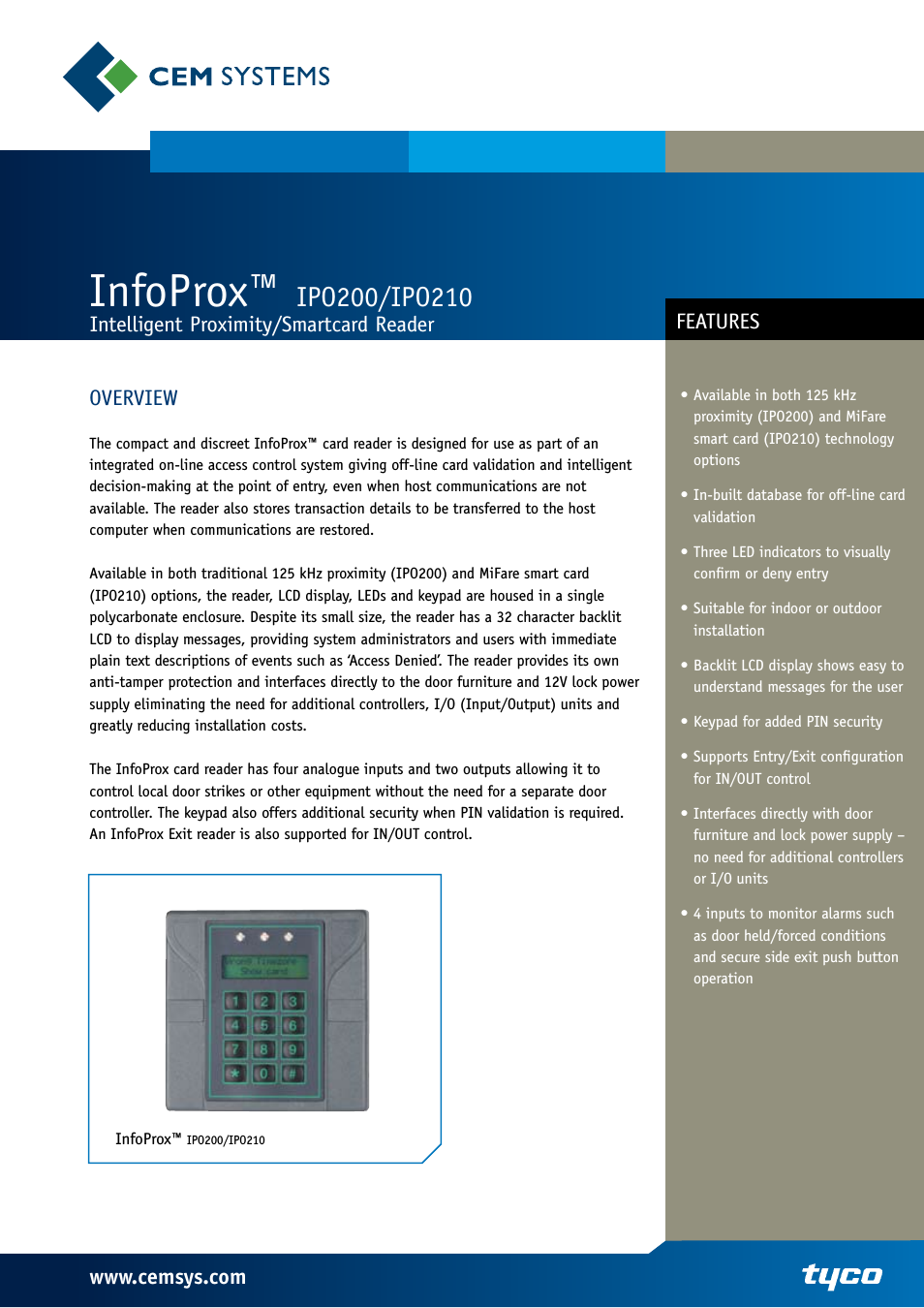 InfoProx IPO210