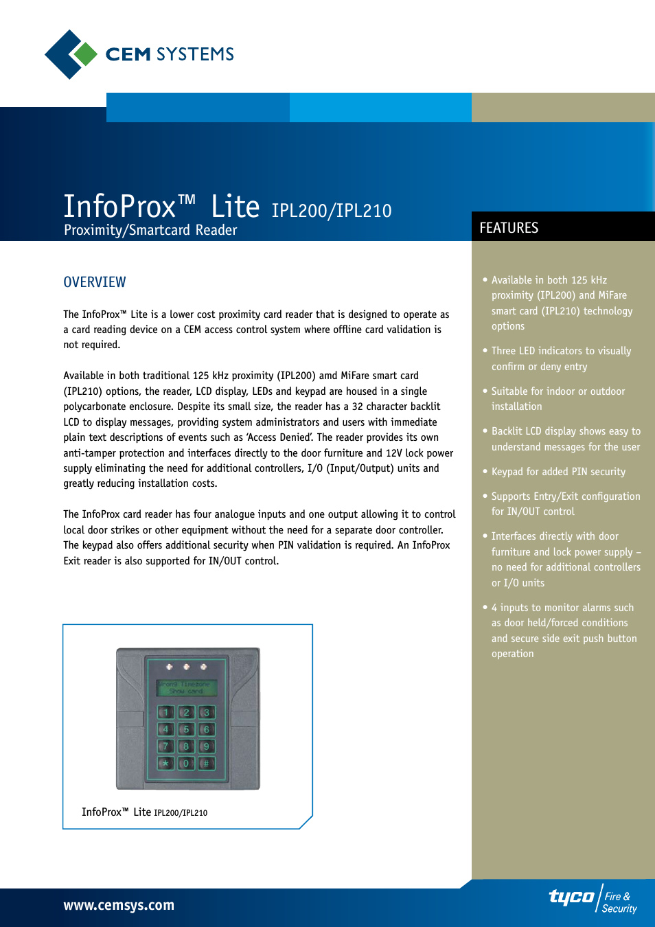 InfoProx Lite IPL210