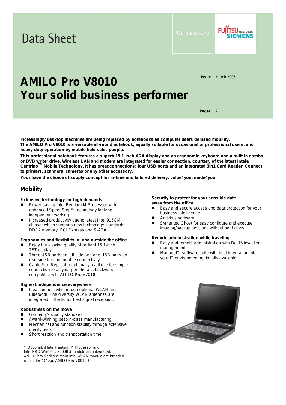 AMILO Pro V8010