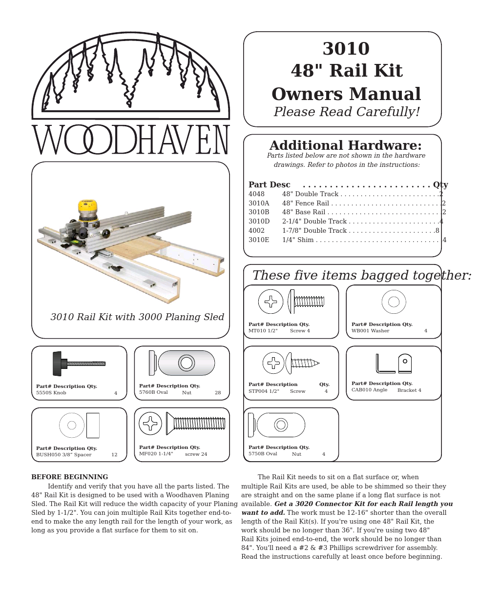 3010: Rail Kit