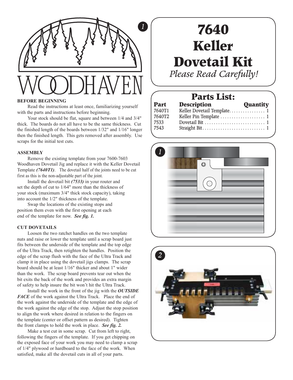 7640: Keller Dovetail Kit