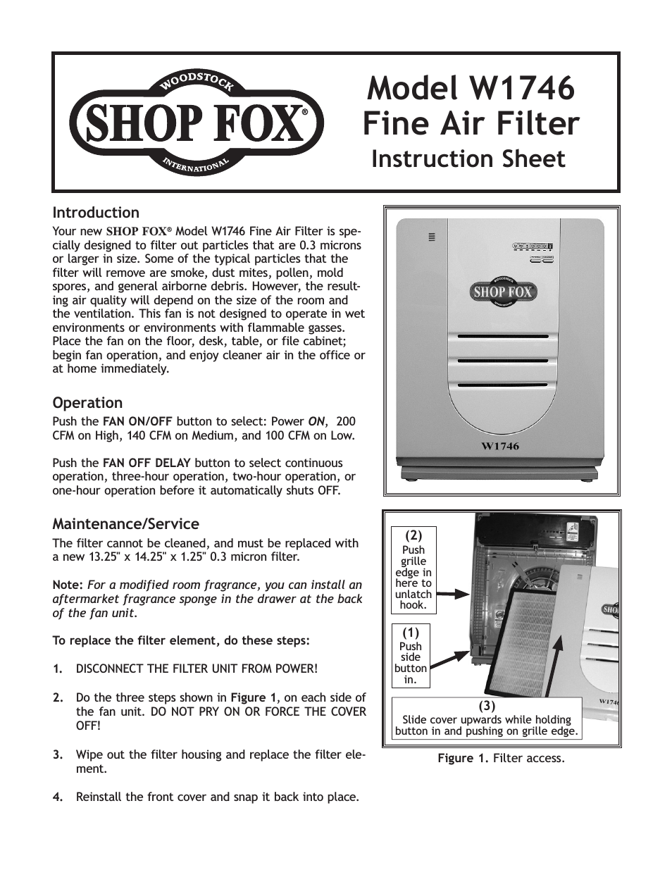 Fine Air Filter W1746