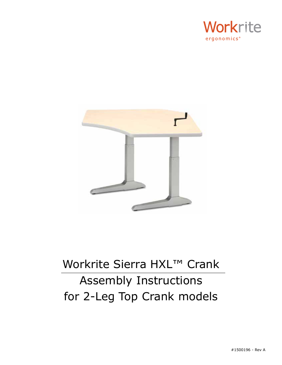 Sierra HXL Crank Assembly Instructions for 2-Leg Top Crank models