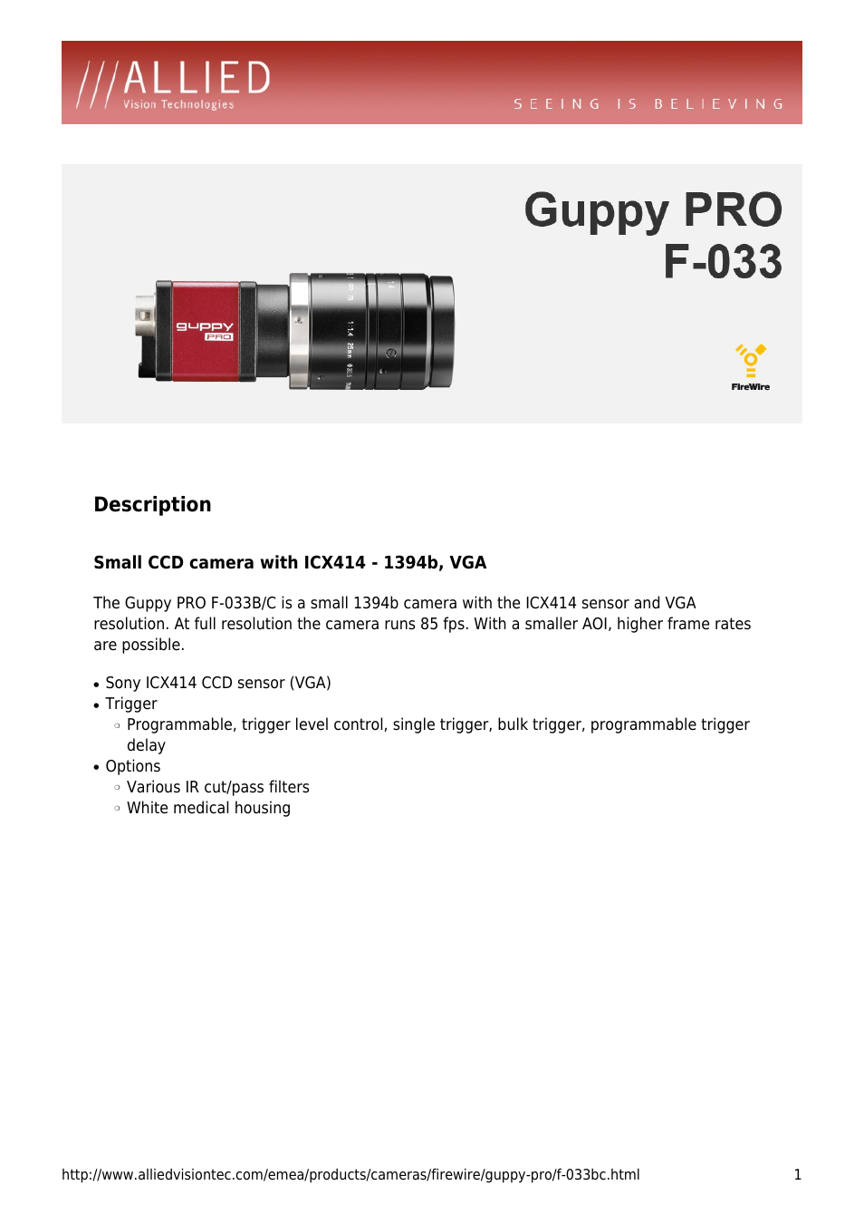 Guppy PRO F-033