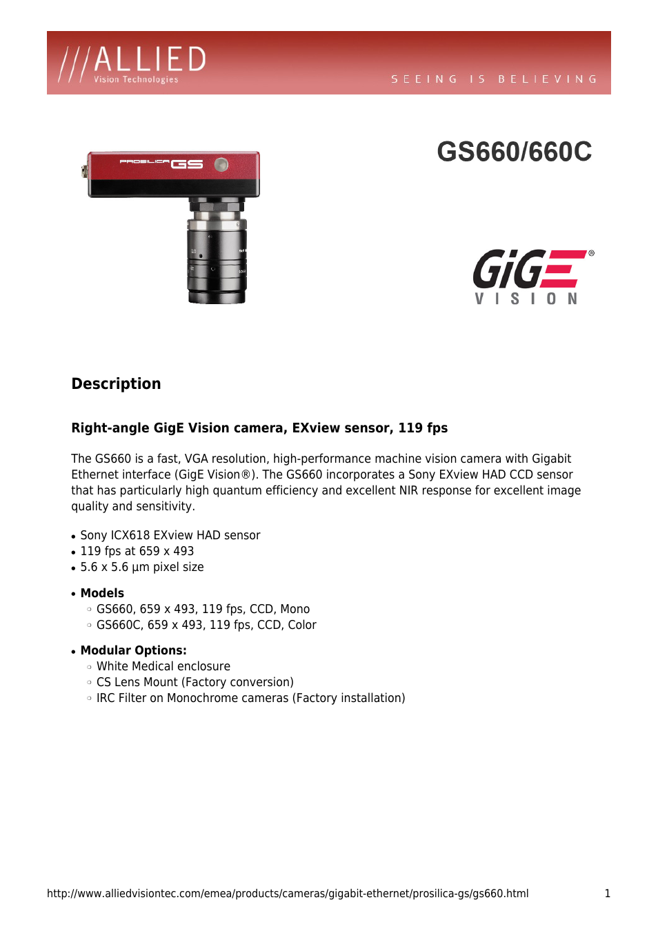 Prosilica GS660