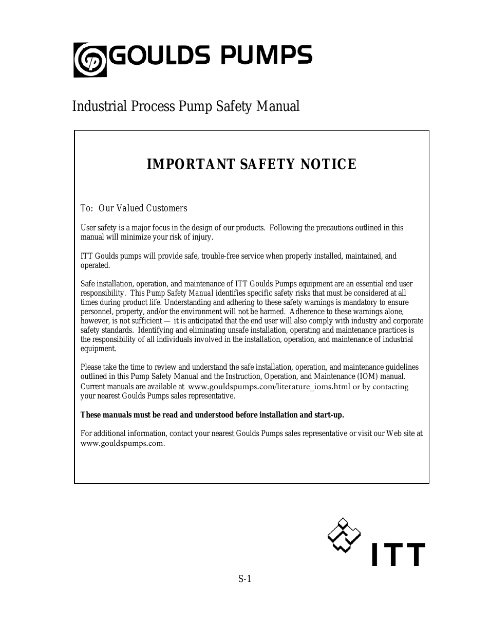 Pump Safety