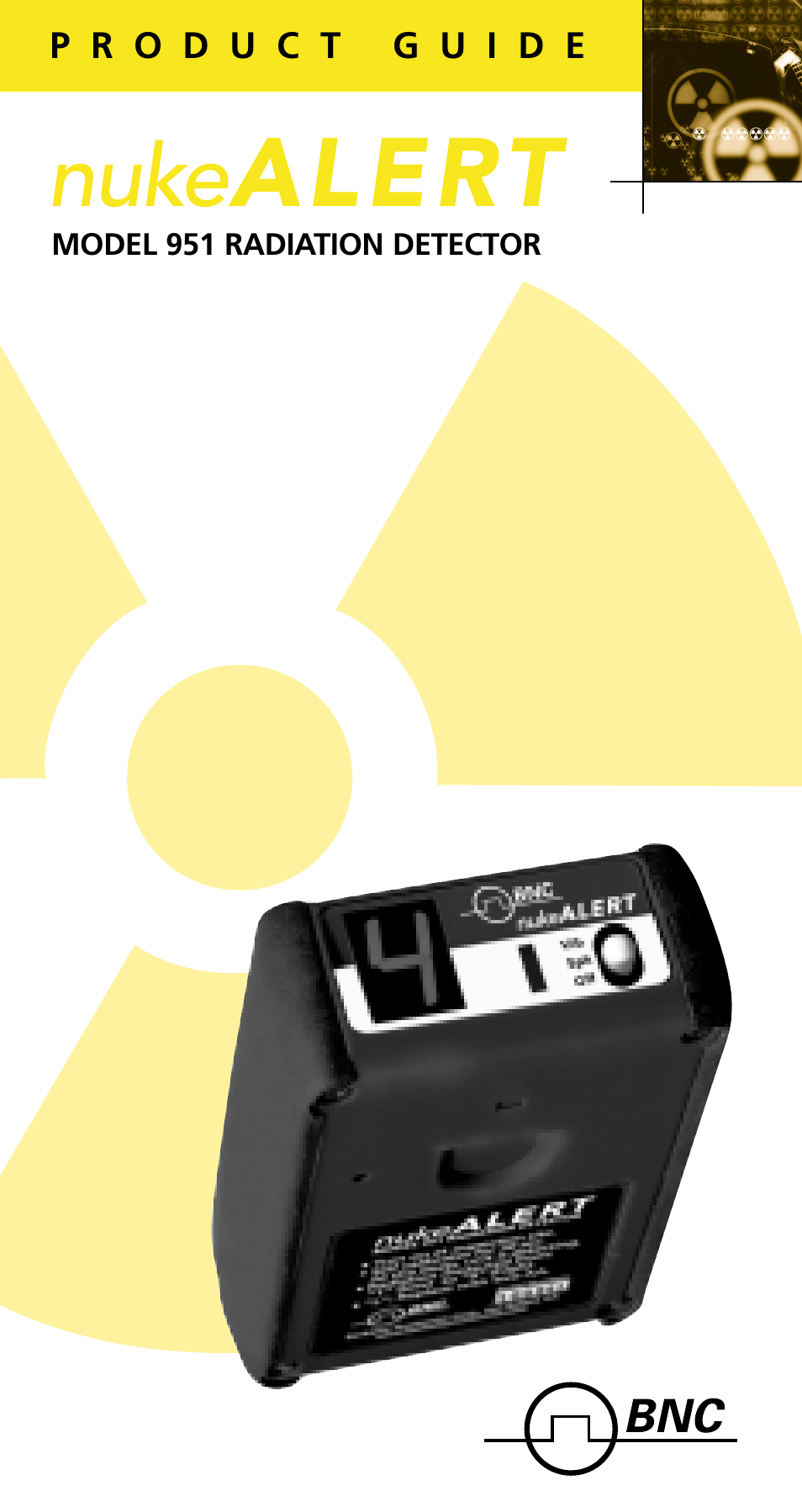 951 nukeALERT Preventative Early Warning Radiation Detector