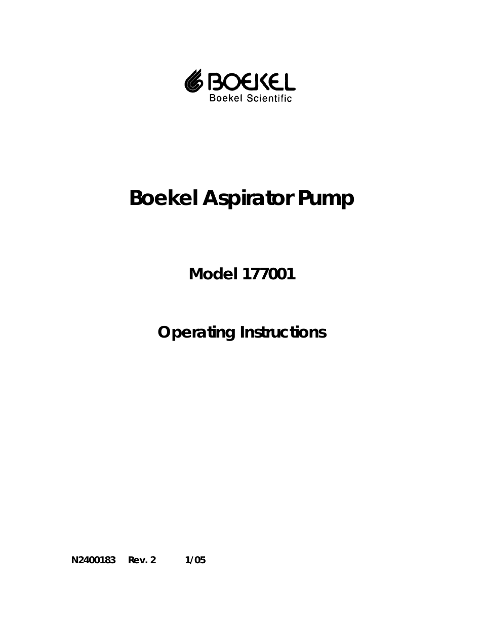 177001  Aspirator Pump