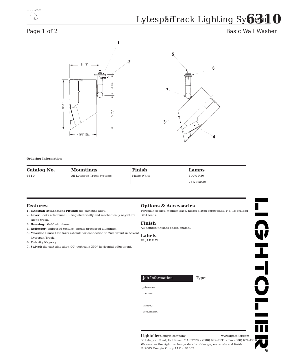 Lytespan Track Lighting System 6310