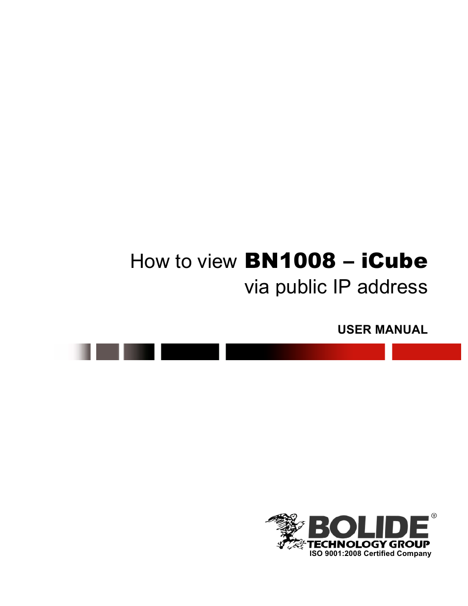 BN1008 – iCube via public IP address