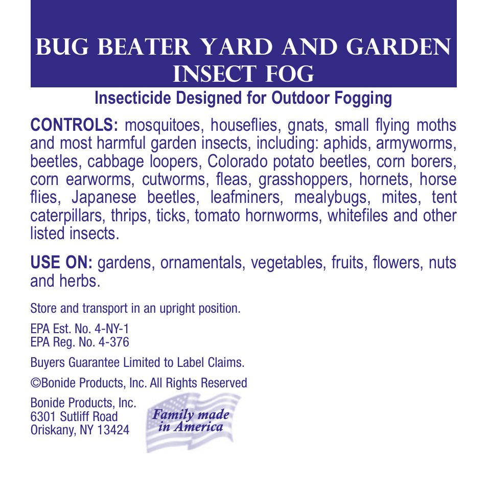 Bug Beater Yard and Garden Fog