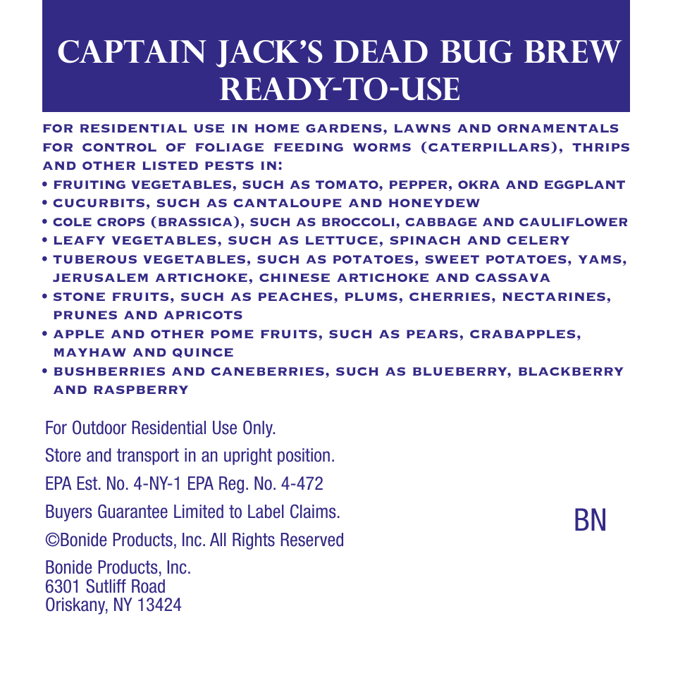 Captain Jack's Deadbug Brew RTU