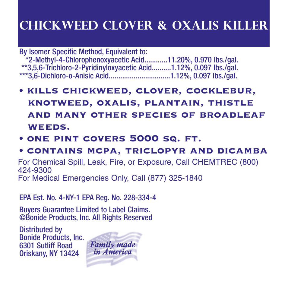 Chickweed, Clover & Oxalis Killer Concentrate