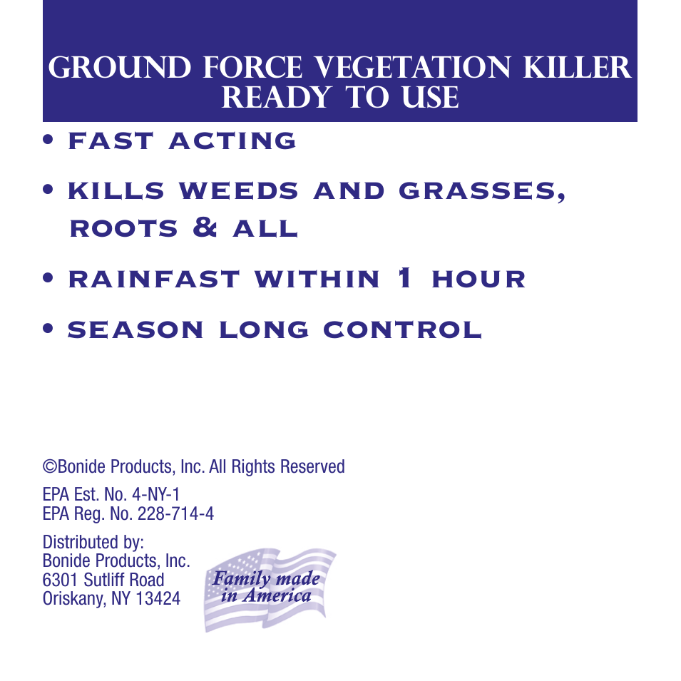 Ground Force Vegetation Killer RTU