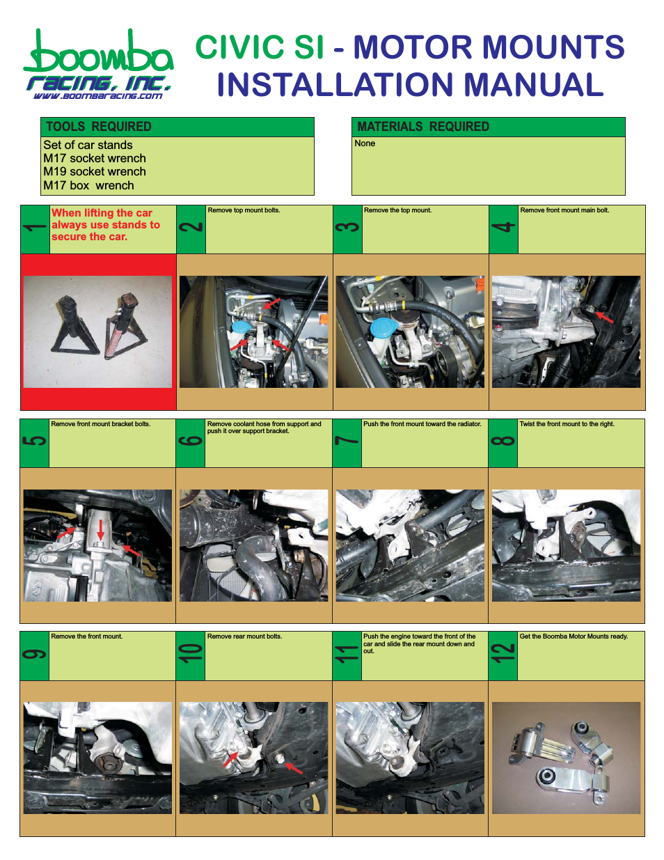 SI Honda Civic 2006-2011 Torque Dampers