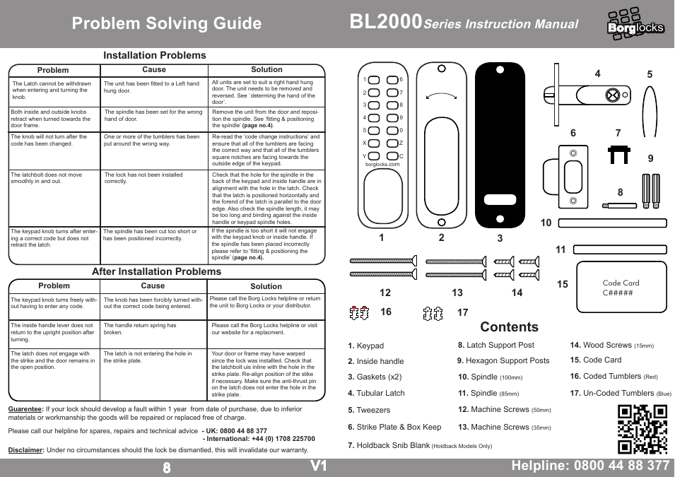 BL 2000 Series Instruction Manual