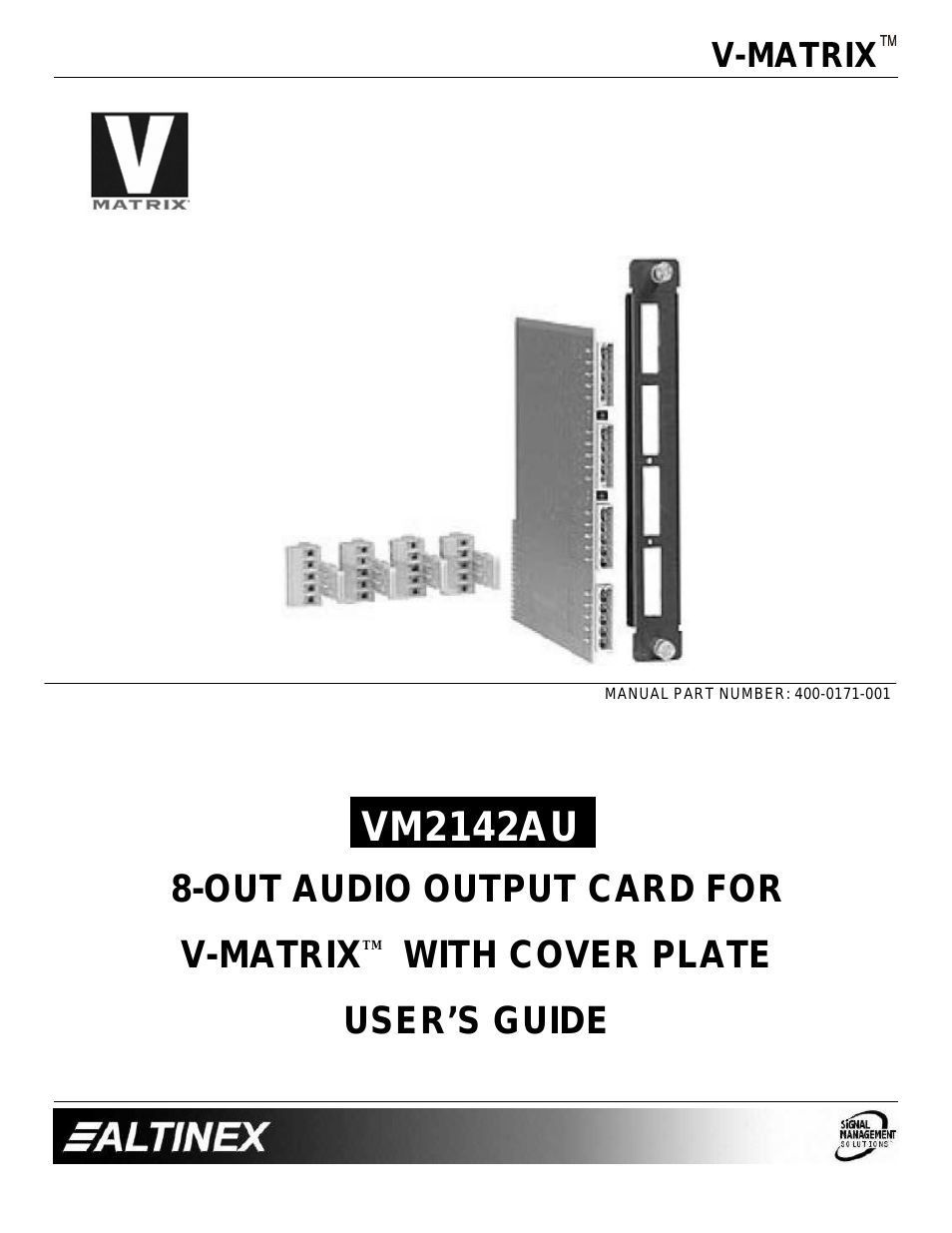 8-Out Audio Output Card VM2142AU