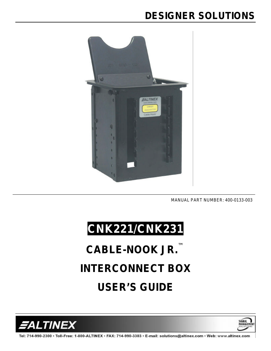 CABLE-NOOK JR CNK221