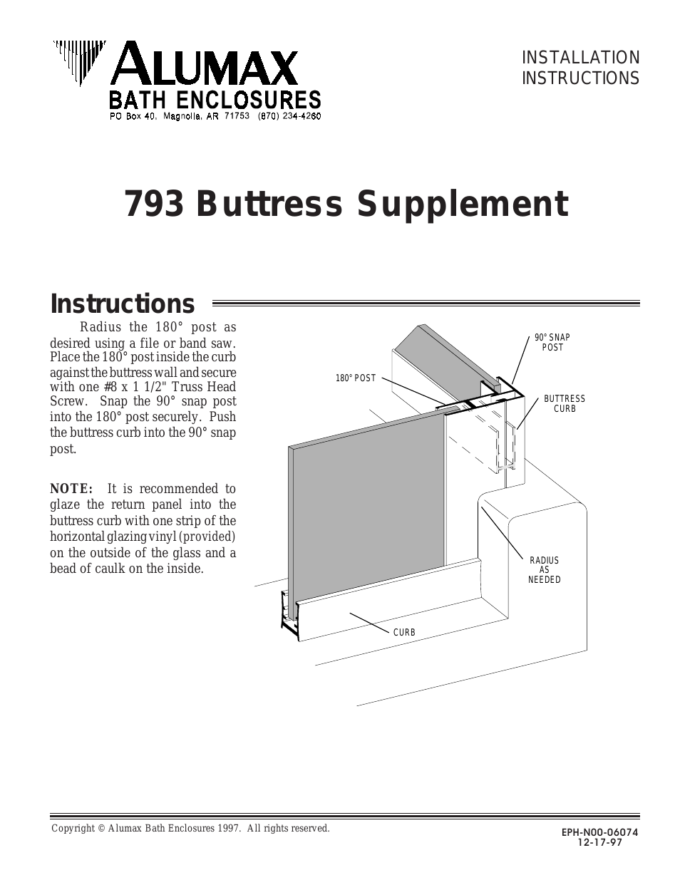793 Buttress Supplement