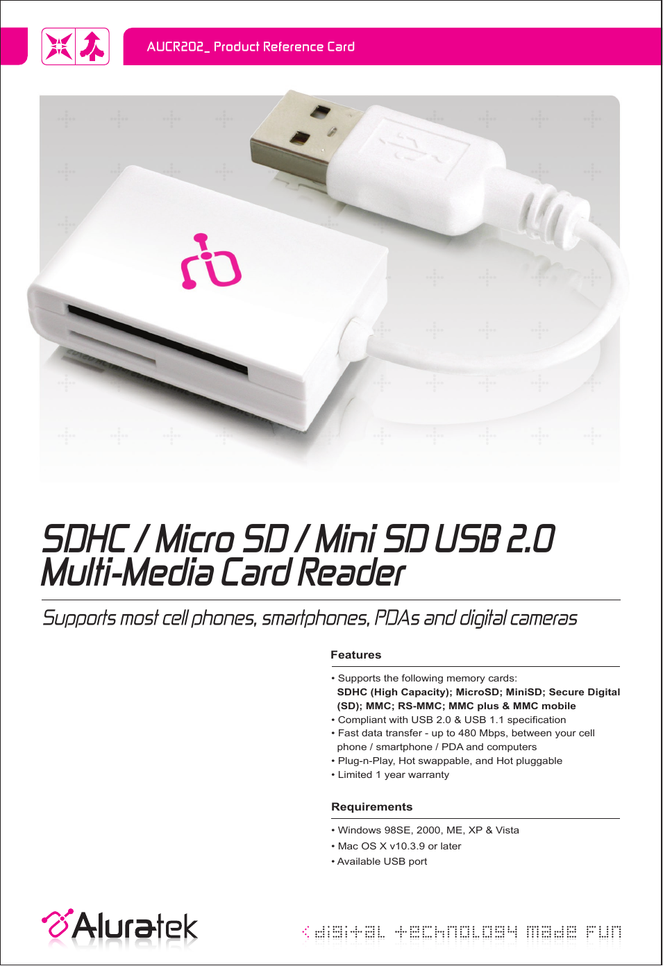 Mini SD USB 2.0