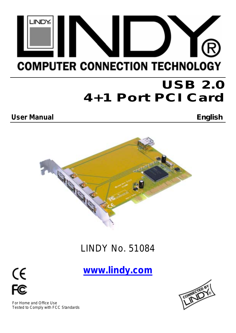 USB 2.0 4+1 Port PCI Card 51084