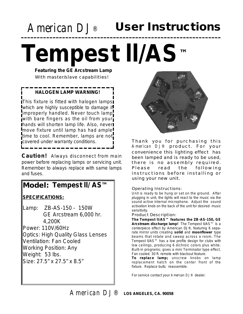 Tempest II/AS