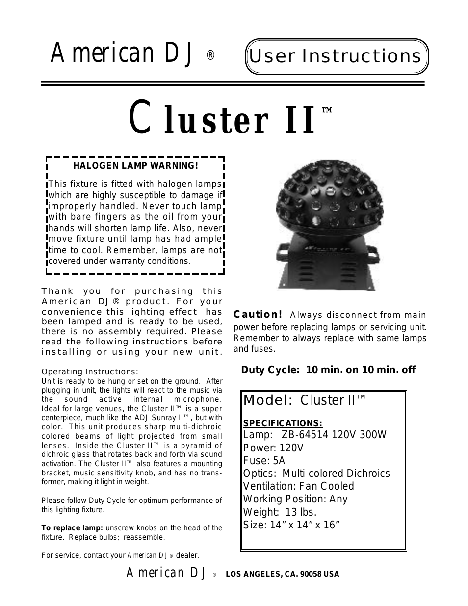 Cluster II
