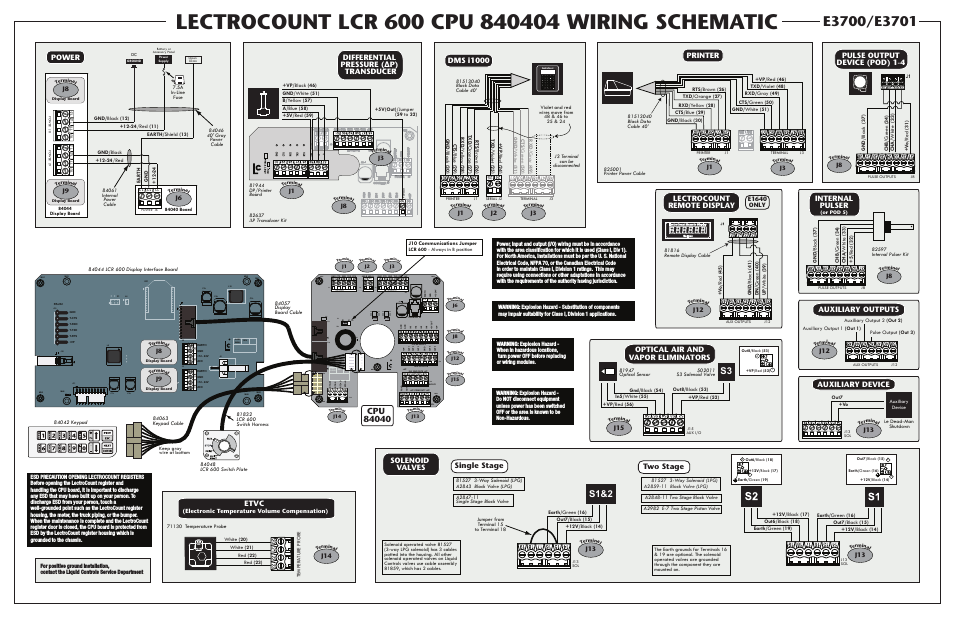 LCR600 Wiring Schematic