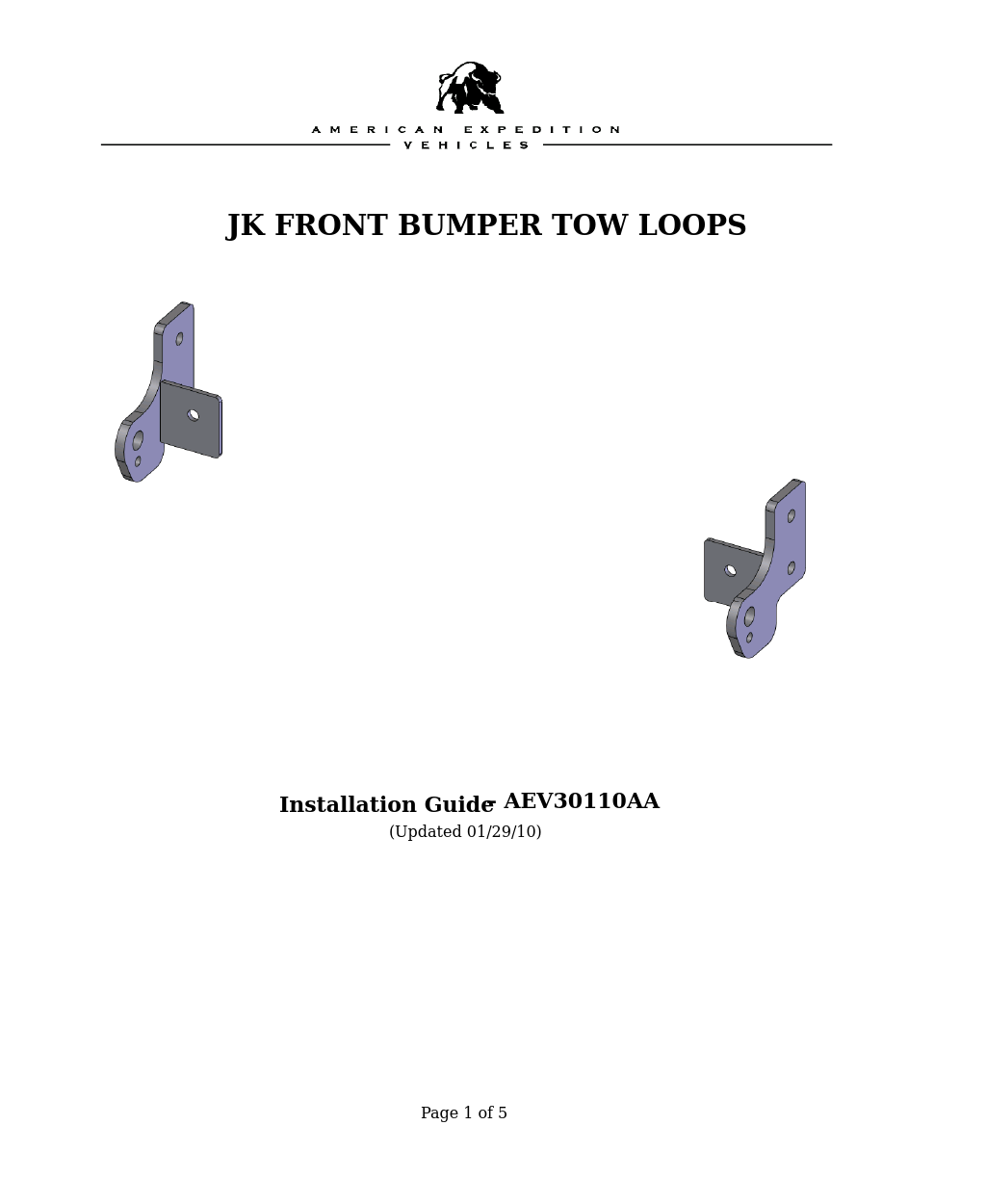 JK Replacement Tow Loops