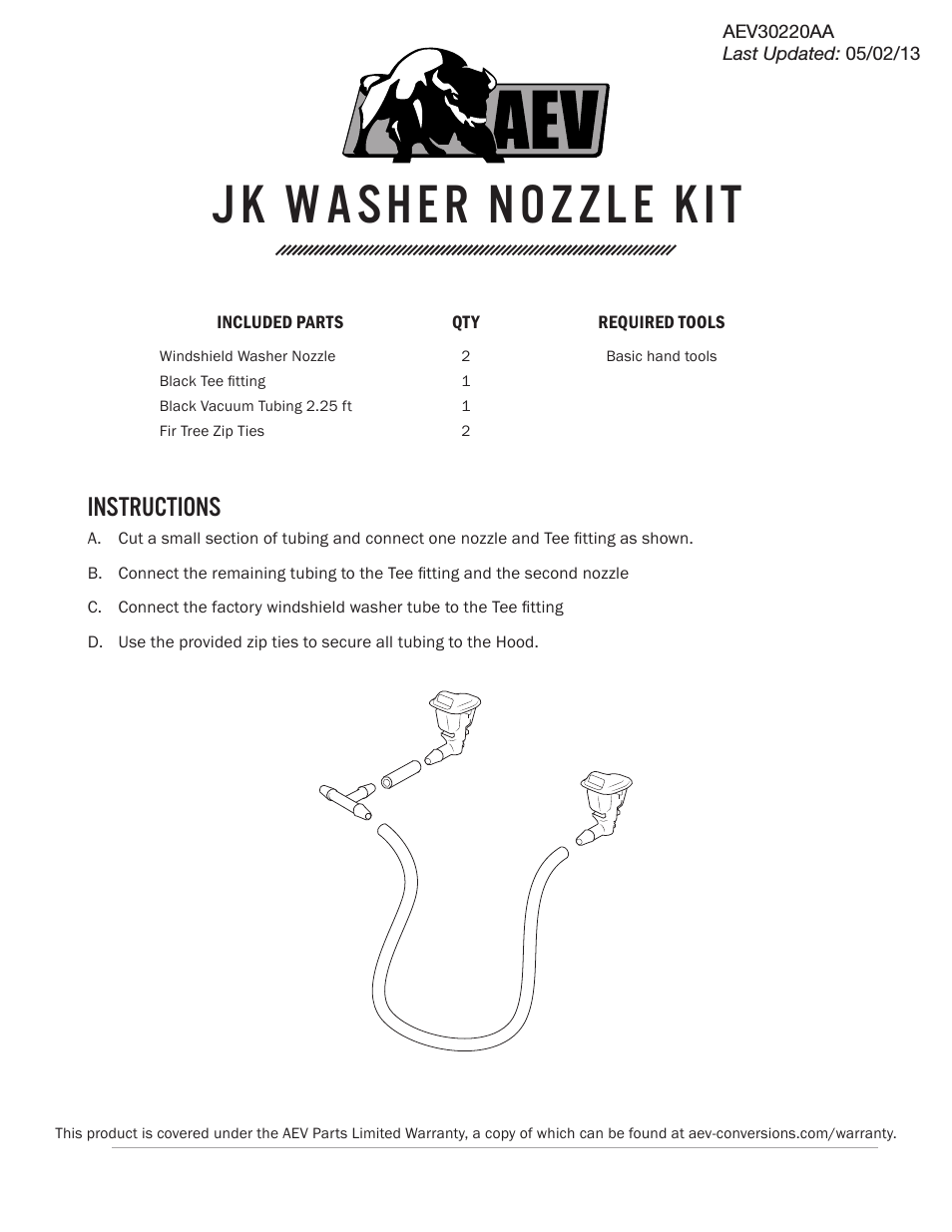 Jk WASHER Nozzle Kit