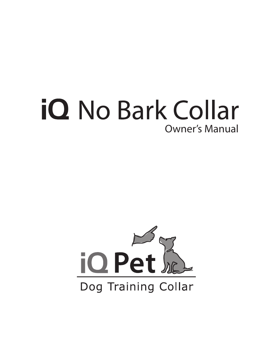 iQ No Bark Collar