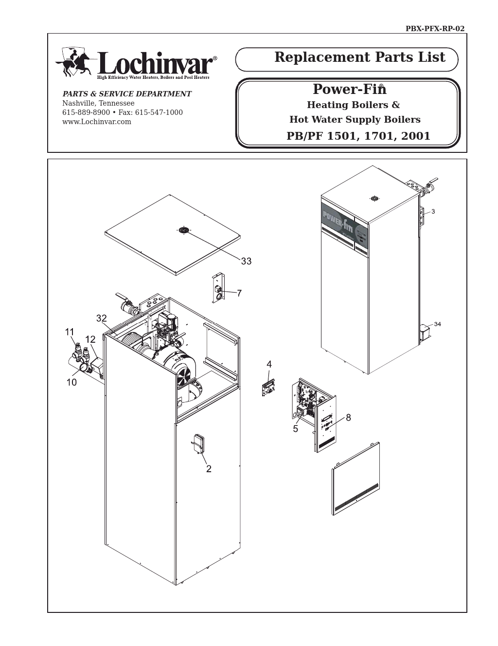 Power-Fin Heating Boilers & Hot Water Supply Boilers 1701