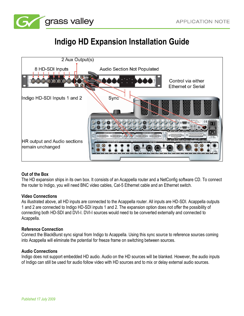 Indigo HD Expansion Solution