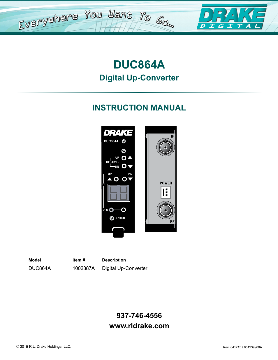 DUC864A Digital Up-Converter