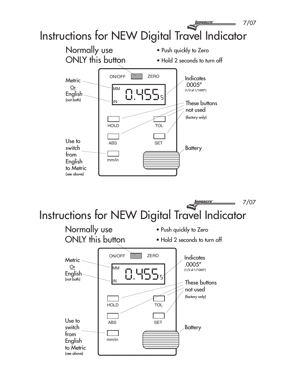 73512 Digital Travel Indicator