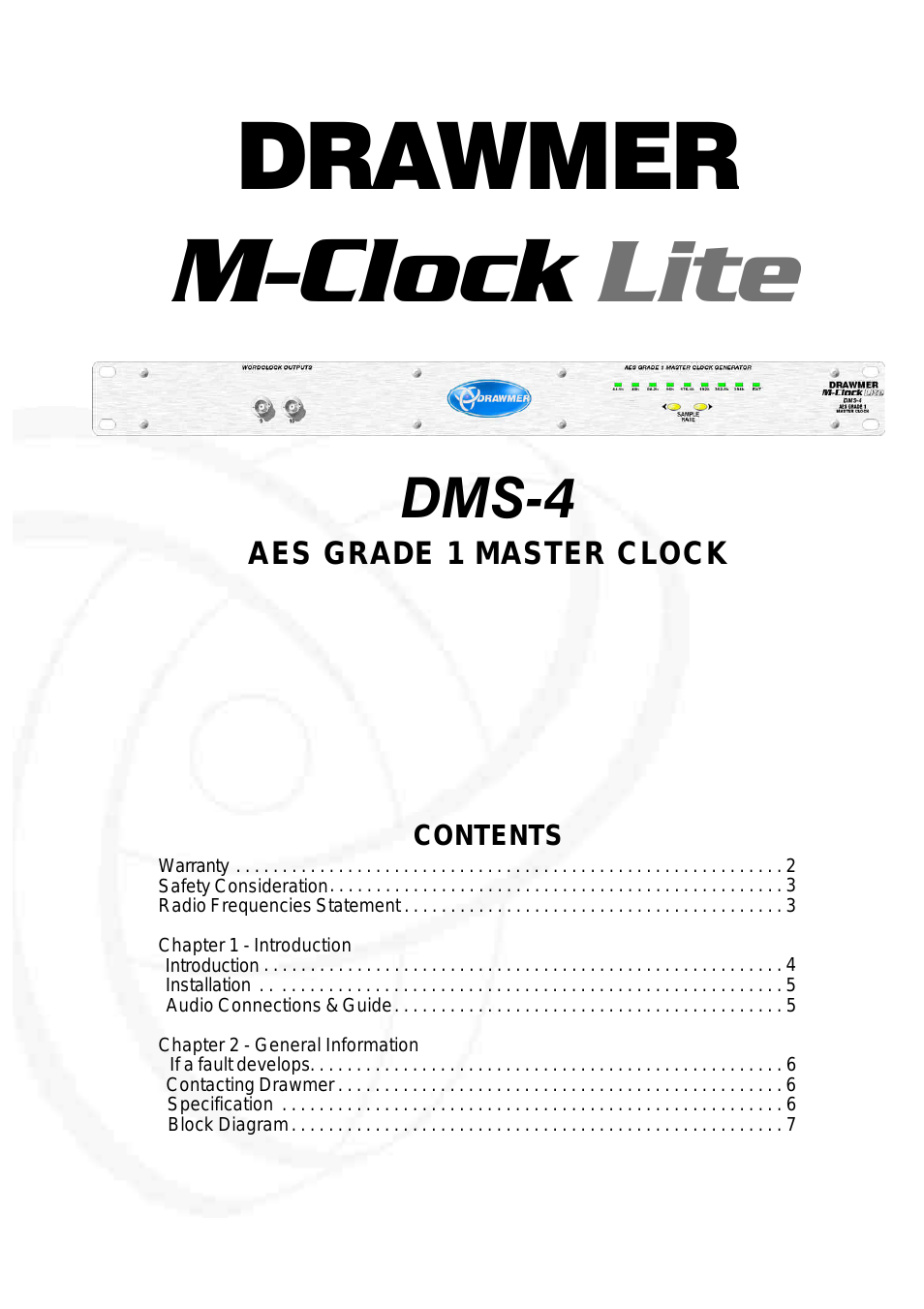DMS-4 M-Clock Lite AES Grade 1 Master Clock