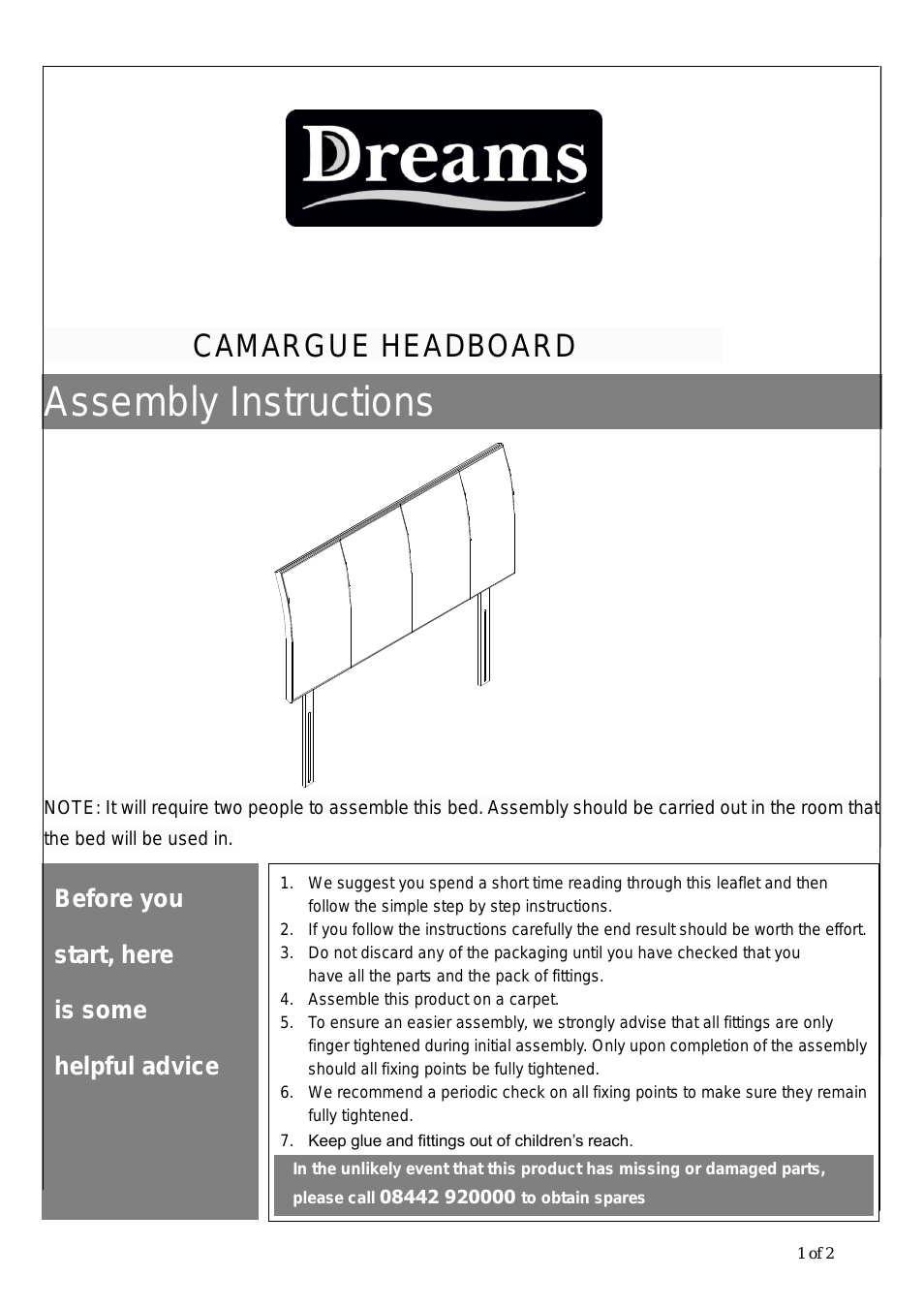 Camargue Headboard