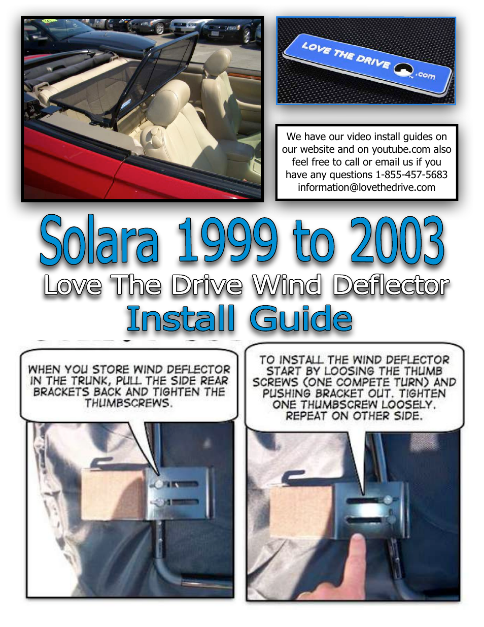 Solara Wind Deflector 1999 to 2003