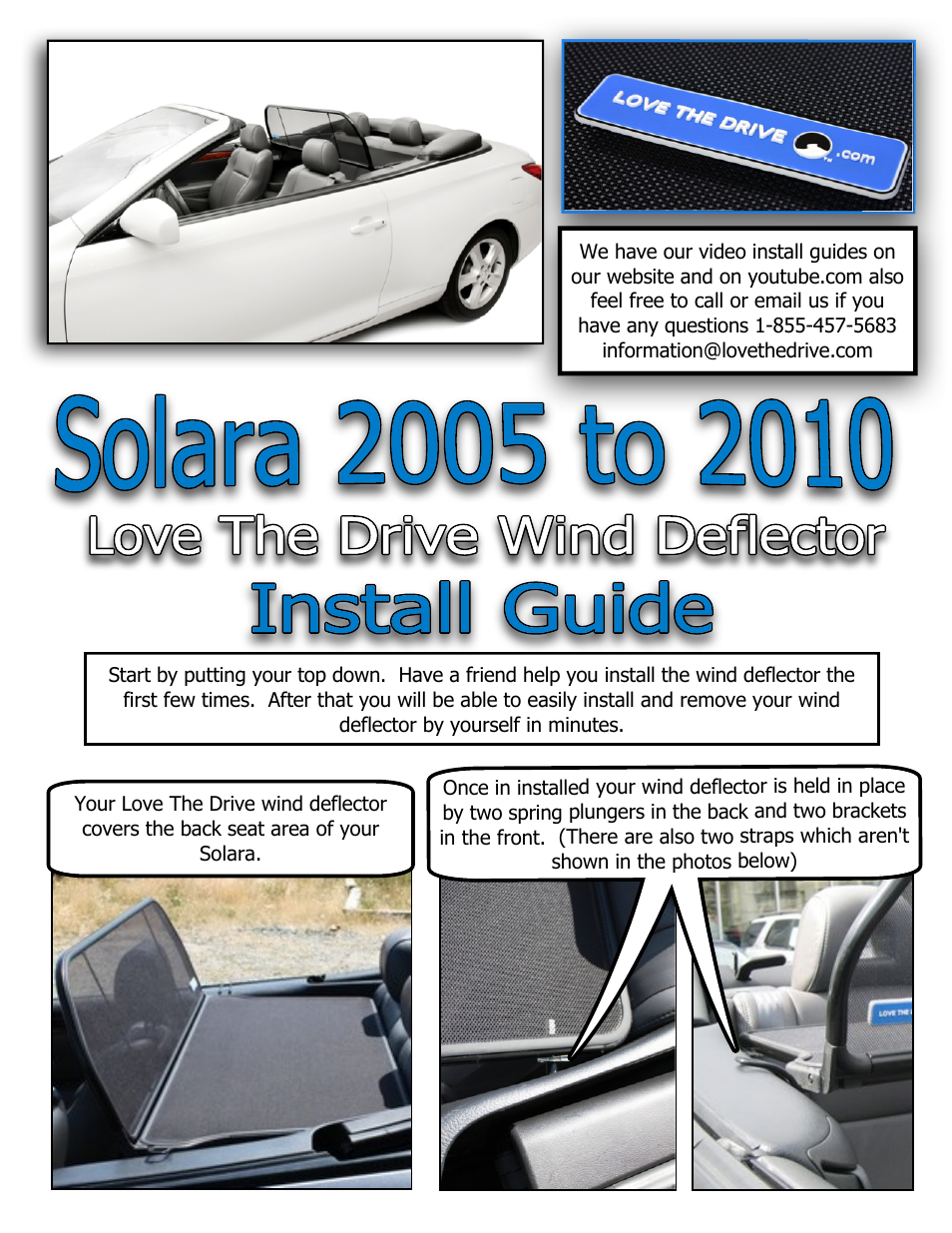 Solara Wind Deflector 2005 to 2010