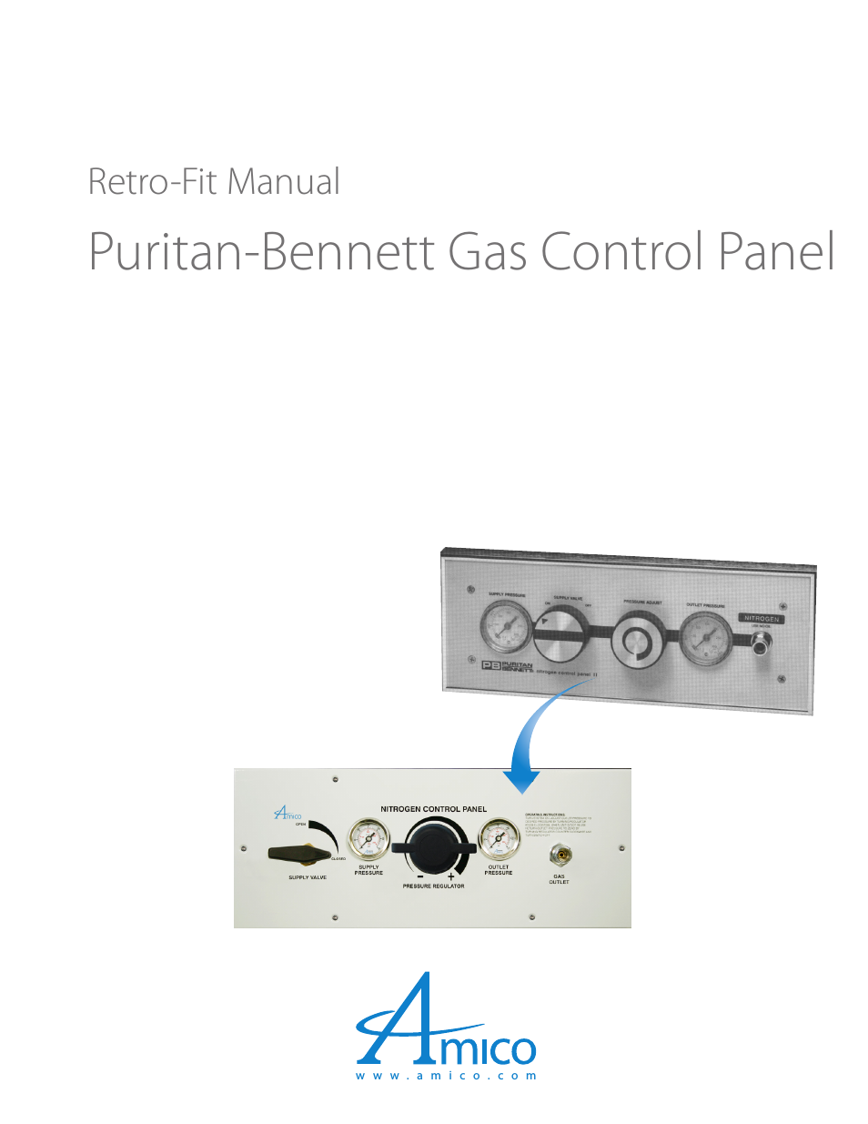Puritan Bennett Retro-Fit Gas Control Panel
