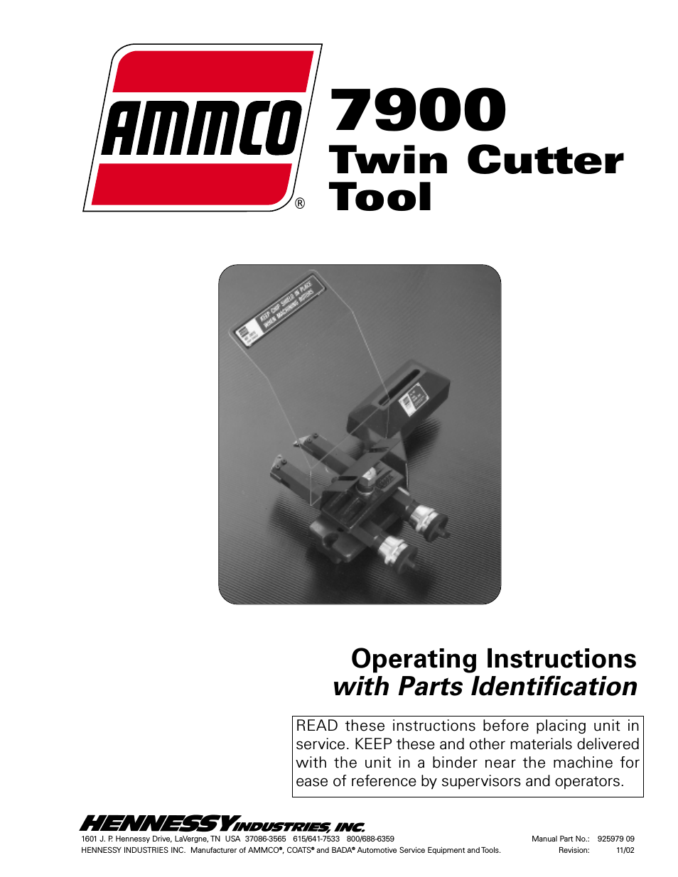 7900 Twin Cutter Tool