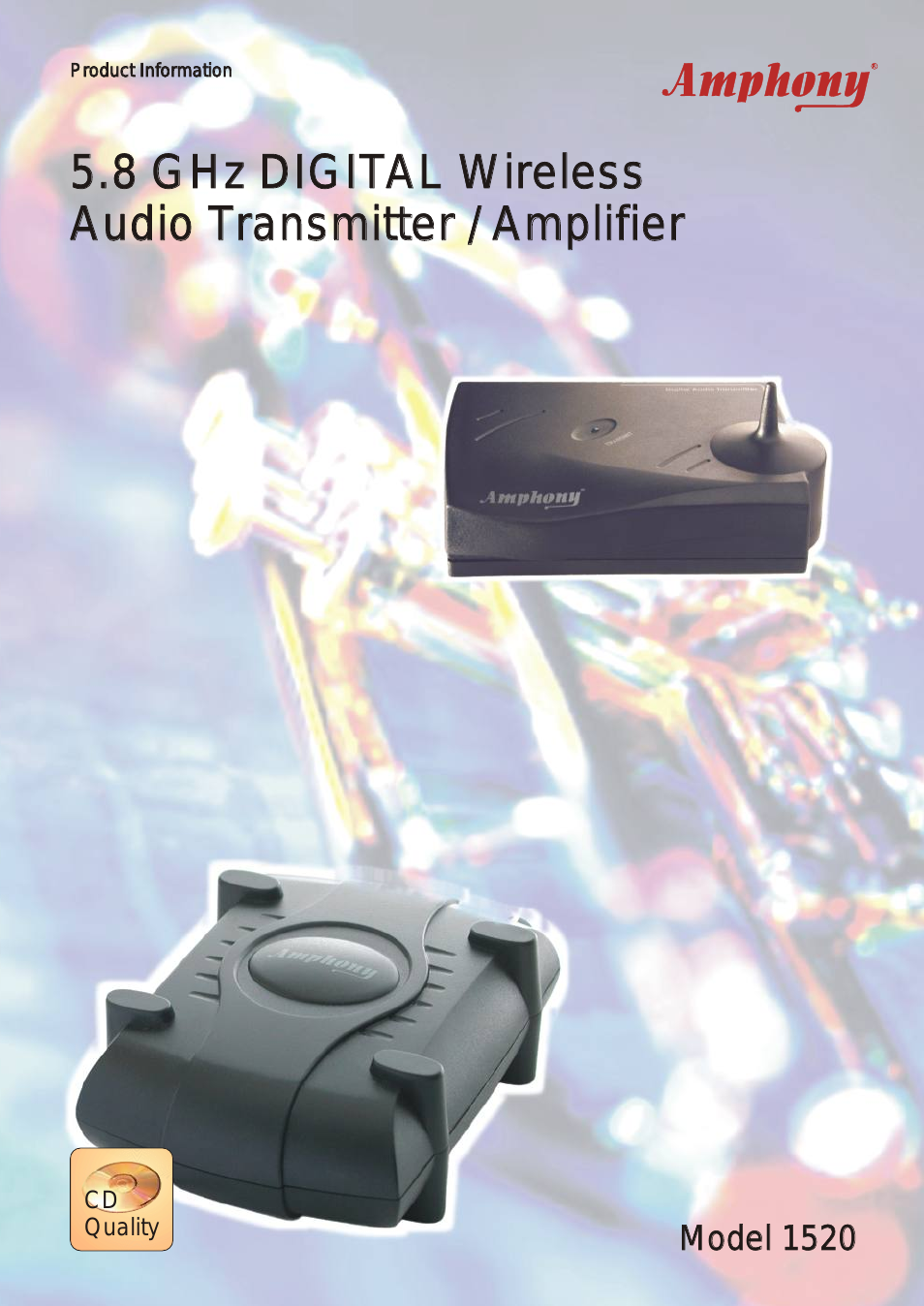 5.8 GHz DIGITAL Wireless Audio Transmitter / Amplifier 1520