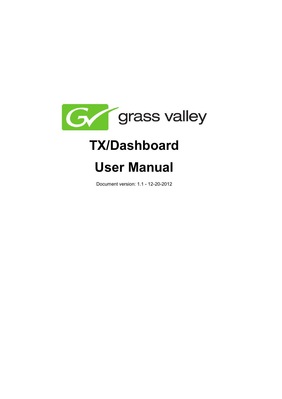 K2 TX/Dashboard User Manual v.1.1